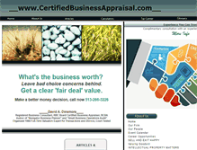 Tablet Screenshot of certifiedbusinessappraisal.com